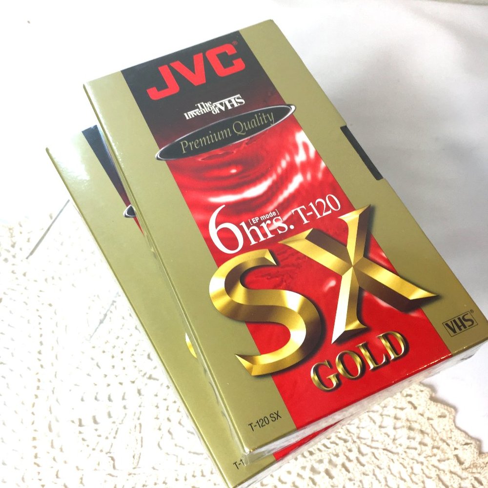 Bundle of 2 - JVC 6 Hour T-120 blank VHS NWT
